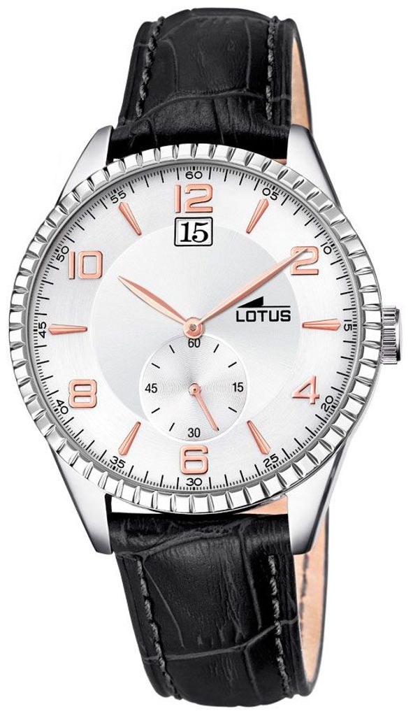 Herrenuhr Lotus Armbanduhr Lederarmband schwarz 18322/A