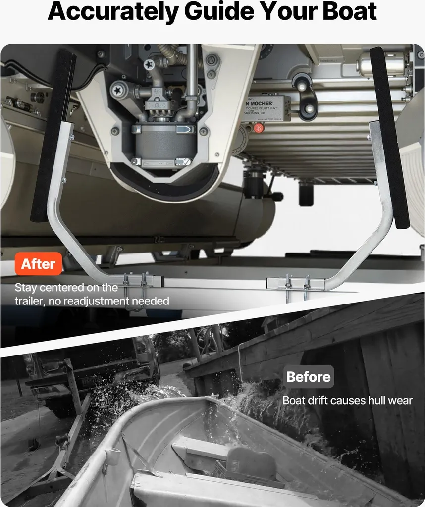 Guide pour remorque de bateau ajustable - Idéal pour mise à l'eau facile - 2