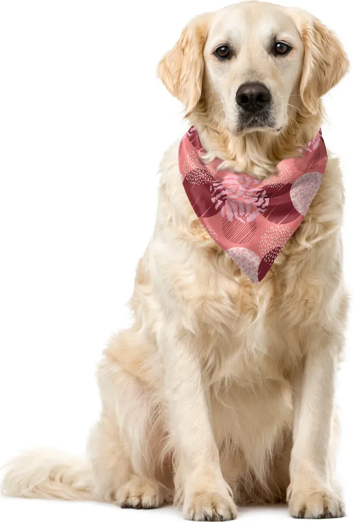 Foulard Cane ABAKUHAUS Pale Maroon Coral - Morbida Bandana 40x40