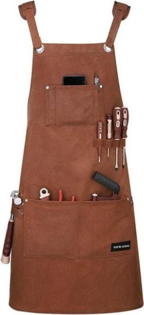 Schweißerschürze mit 6 Taschen, flammhemmende Anti-Hitze-Arbeitsschürze aus Leder, Herren-Zimmermannsschürze für Schmied, Mechaniker, Werkstatt