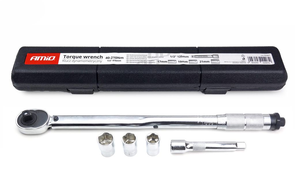 AMiO Drehmomentschlüssel 12,5 (1/2") 40 bis 210Nm