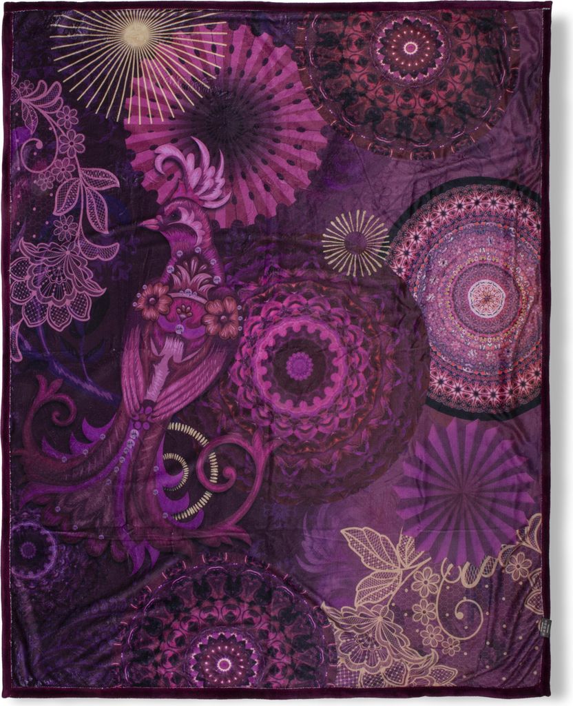 Plaid HIP 130x160 cm - mandalas and flowers