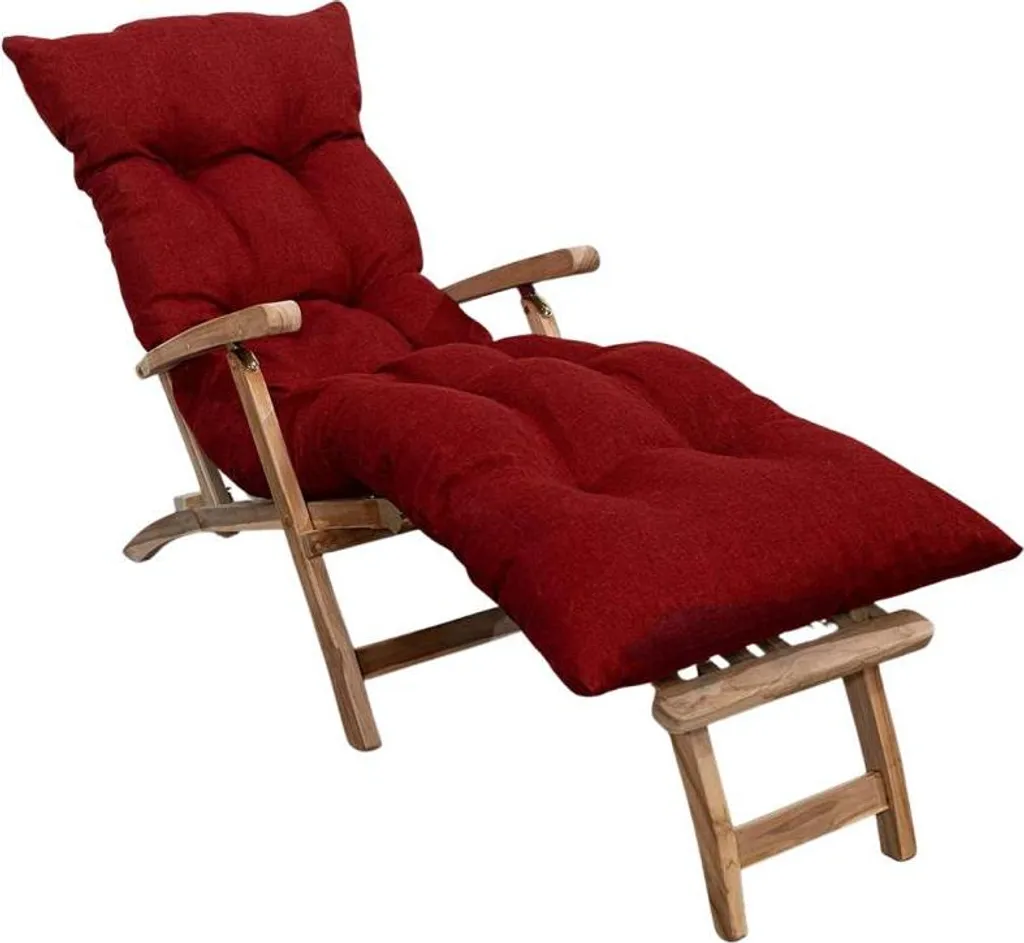 Cuscino Rosso BANANAIR 195x65x15 cm per Chaise Longue - Comfort XXL