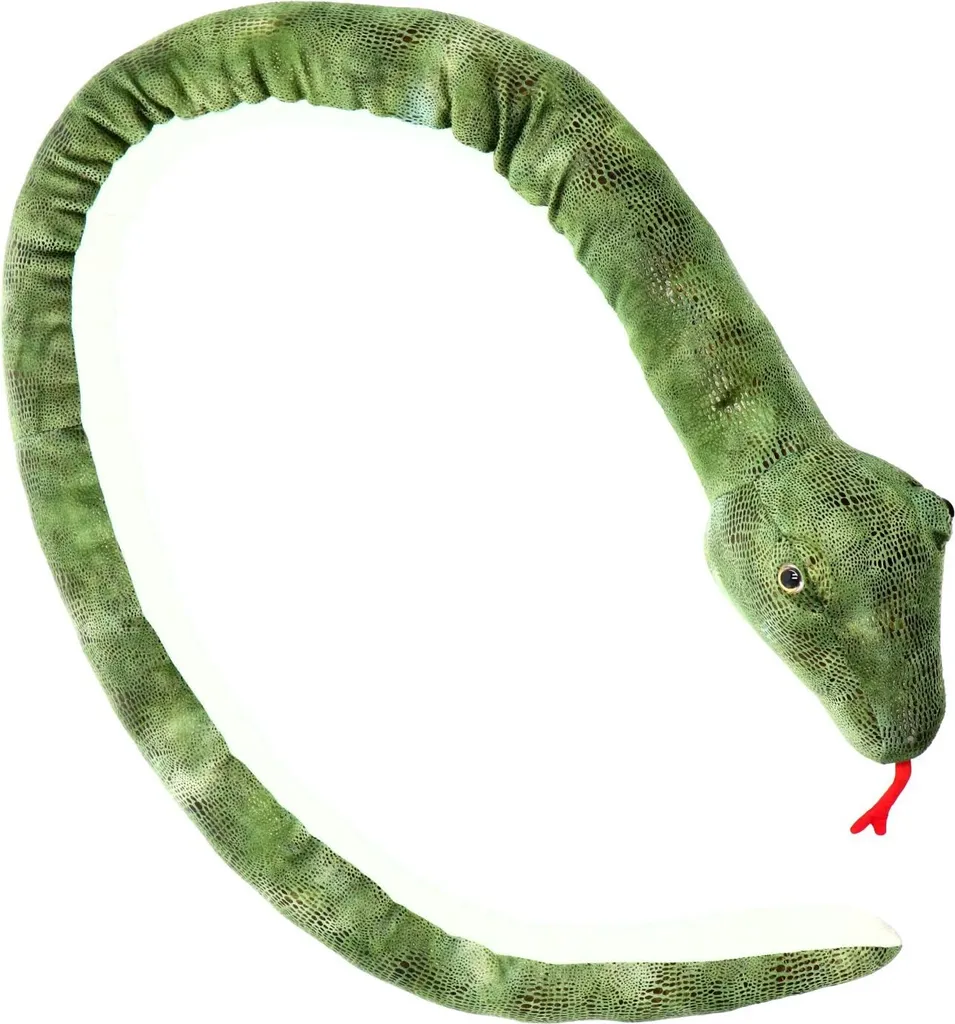 Grande peluche serpent boa 2m - Jouet doudou géant pour décoration lit