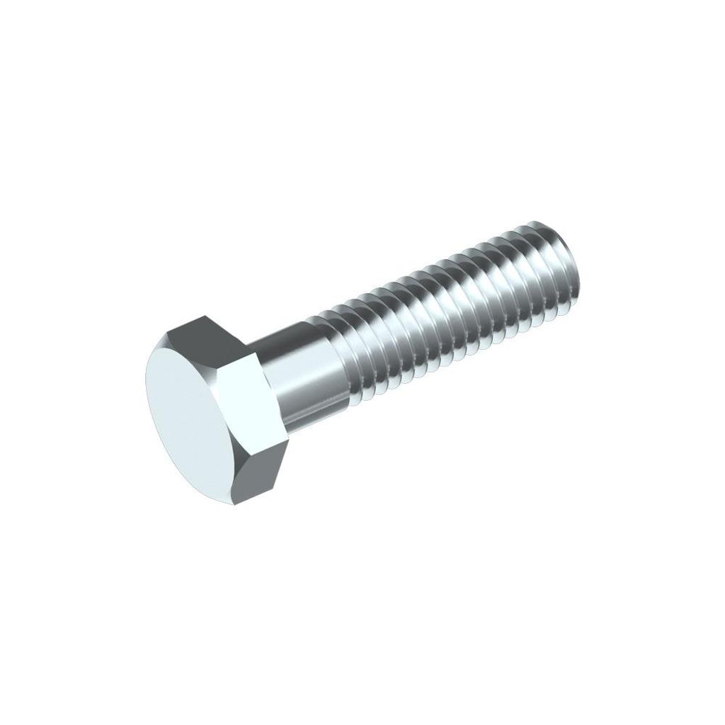 FÖRCH Sechskantschrauben DIN 931 8.8, verzinkt, M 24 X 100