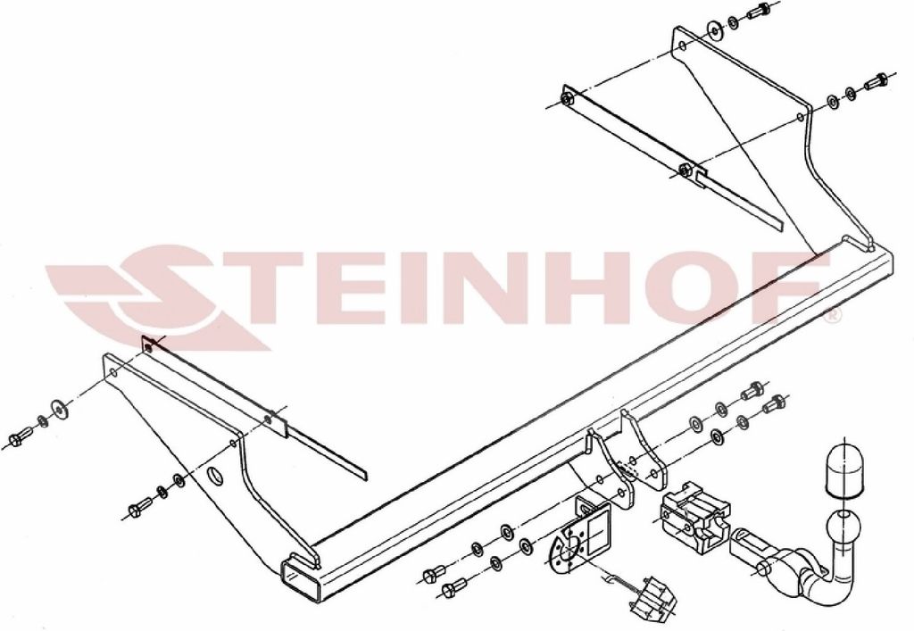 Z546487 Anhängerkupplung passend für FORD Focus II 03/2008-04/2011 abnehmbar