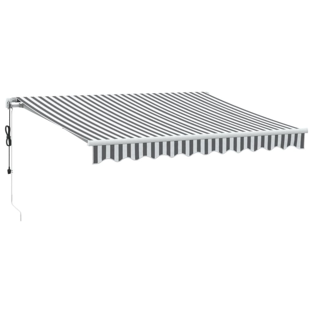 vidaXL Tenda da sole automatica antracite e bianca 300x250 Immagine del prodotto 
