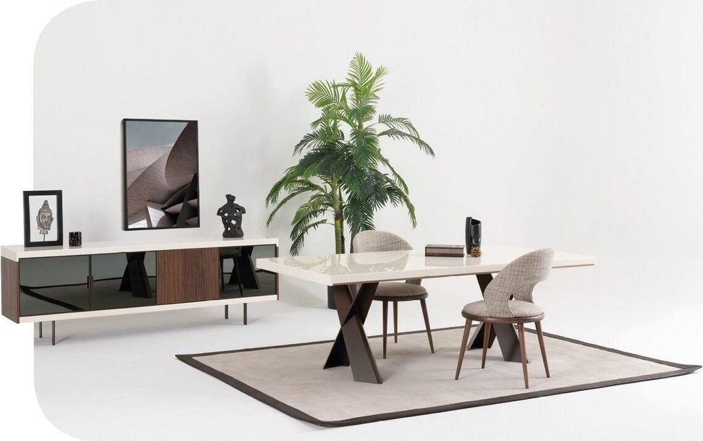 Esstisch 4x Stühle Anrichte Gruppe Esszimmer Garnitur 6tlg JVmoebel