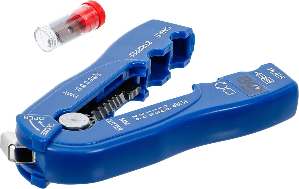 BGS 8490 Spelafili 2-in-1: Pinza Professionale per Cavi 0,8 - 2,6 mm