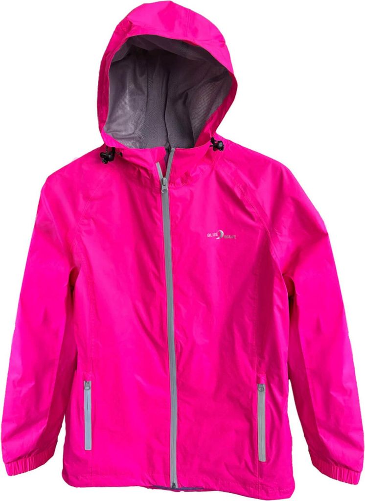 Blue Wave Damen Funktionsjacke Fabienne - Outdoor-Jacke Regenjacke Wander- und Fahrradjacke in Pink Größe 38