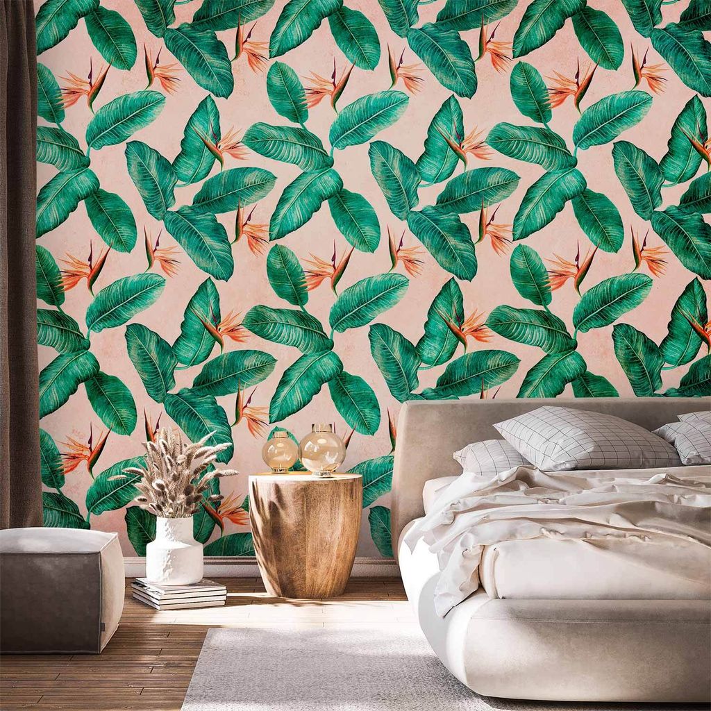 Vlies Fototapete - Peace of Wild Bushes - Third Variant 100x70 cm Blätter b-C-10069-a-c