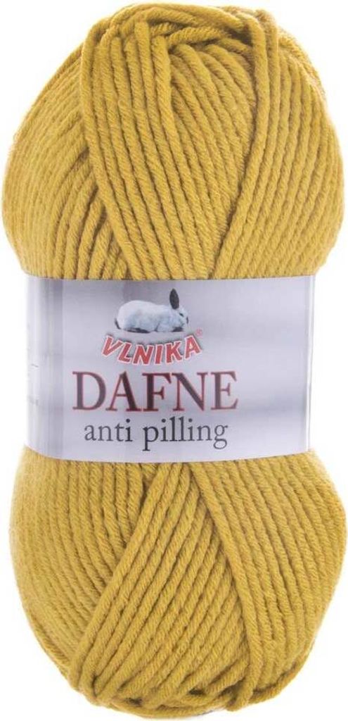 100g Strickgarn Dafne Strick-Wolle Polyacryl Anti Pilling Effekt Farbwahl, Farbe:1823 senf