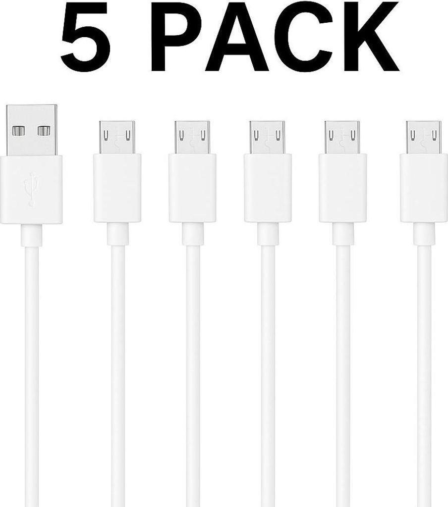 Micro-USB Ladekabel – Schnelllade- & Datenkabel, robust und flexibel – 5 Pack