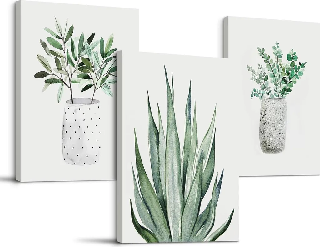 Cadre Déco Aloe Vera 40x30 cm - Impression Botanique Haute Qualité