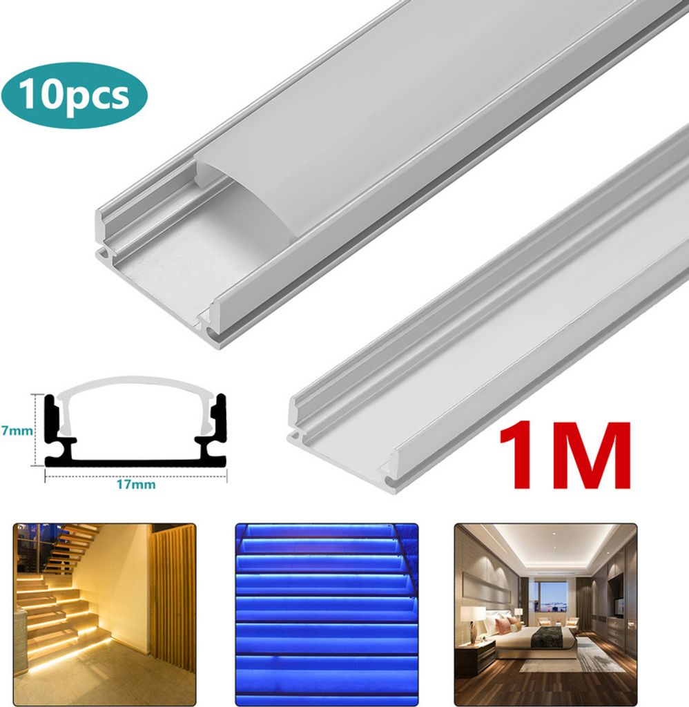 Jopassy 10x1m LED hliníkový profil LED hliníkový profil Obrázek produktu 4