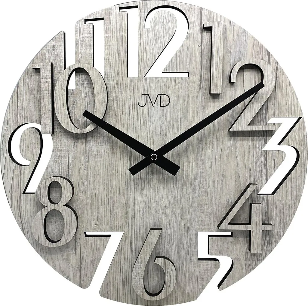 Horloge murale lisible JVD HT113.2 parfaite pour cuisine ou grand séjour