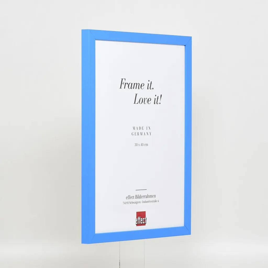 Cornice Blu 25x35 Top Cube | Legno Vero per Mostre e Poster - 9