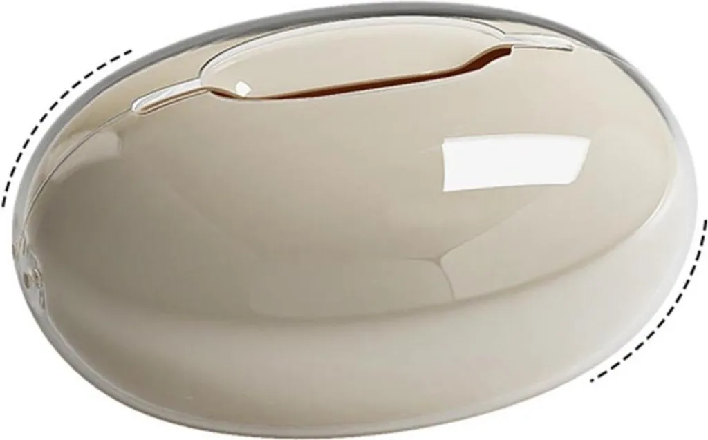 INF Boîte à Mouchoirs Magnétique Beige en PET pour Cuisine et Bureau