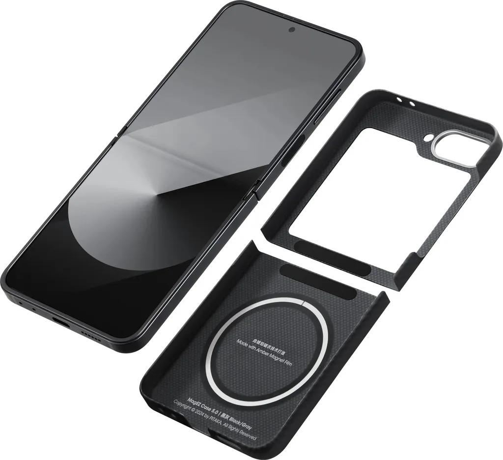 Coque Z Flip 6 Pitaka Ultra-Légère en Fibre d'Aramide Sensation Douce