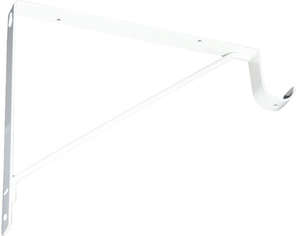 Hakenkonsole B 24 x H 260 x T 300 mm weiß Produktbild 