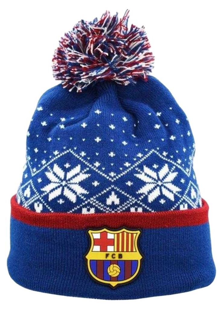 FC Barcelona - Mütze für Herren, weihnachtliches Design PP9465 (Einheitsgröße) (Dunkles Marineblau)