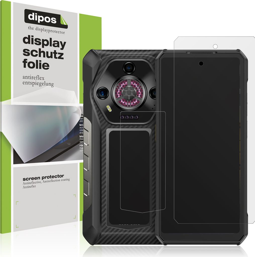 4x Schutzfolie für Ulefone Armor 30 Pro (inkl. Rückseite) matt Displayschutzfolie Folie Display Schutz dipos