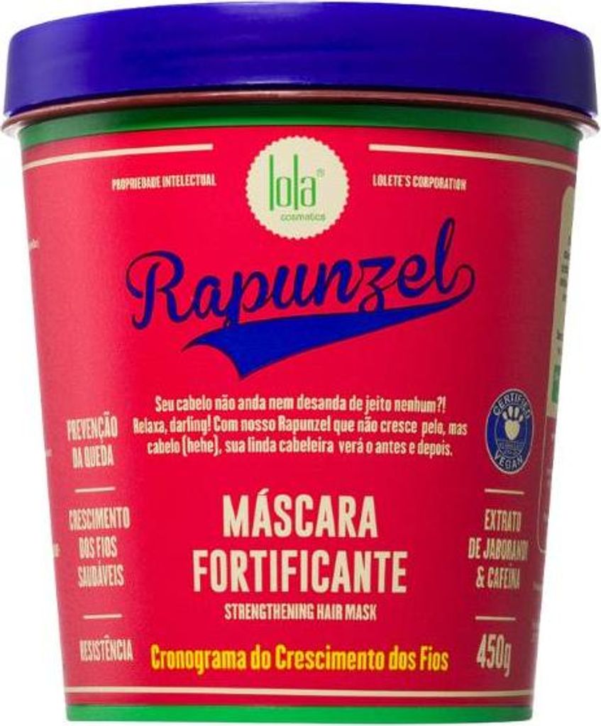 Lola Cosmetics Rapunzel Stärkende Haarmaske 450 g Produktbild 
