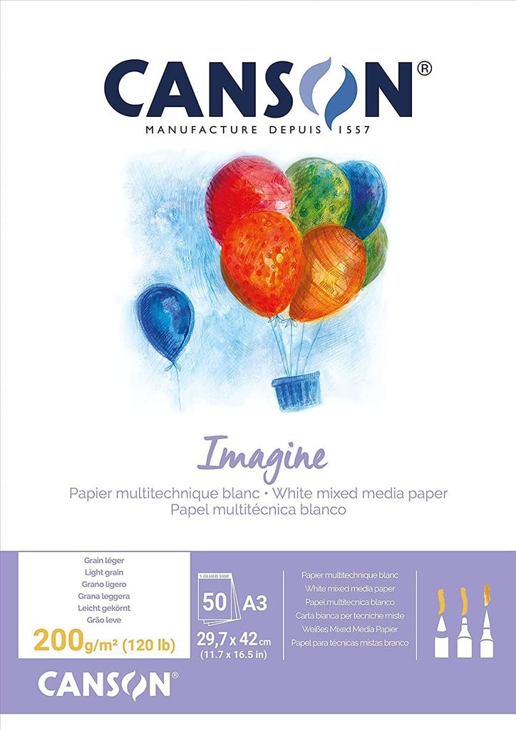CANSON C200006007 CANSON Carnet de croquis Imagine, DIN A3, Image du produit 