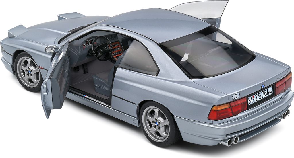 BMW 850 (E31) CSI silber - Modellauto 1:18 Solido Produktbild 21
