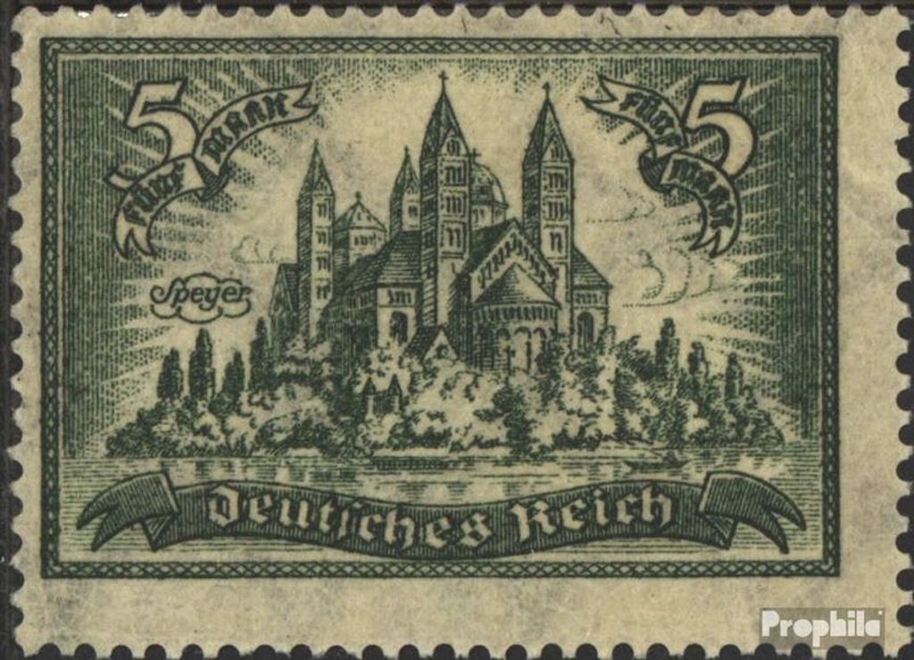 Briefmarken Deutsches Reich 1924 Mi 367 mit Falz Verschiedene Ansichten