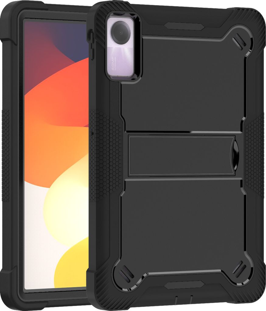 Schutzhülle für Xiaomi Redmi Pad SE 11" 2023 Robust Hybrid Tablet Hülle mit Ständer Schwarz