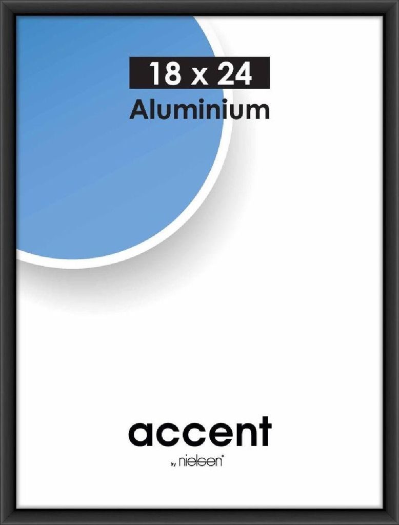 Rama aluminiowa Nielsen Accent 18x24 cm czarny matowy wąski Zdjęcie produktu 