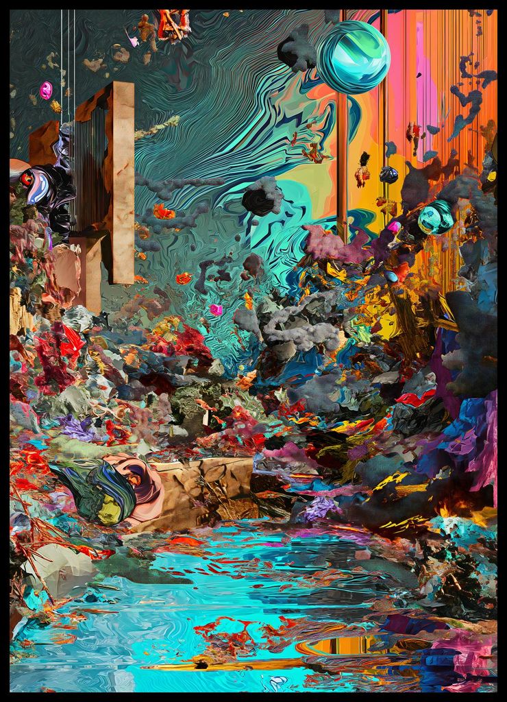 Plakat 50x70cm Alles und Nichts