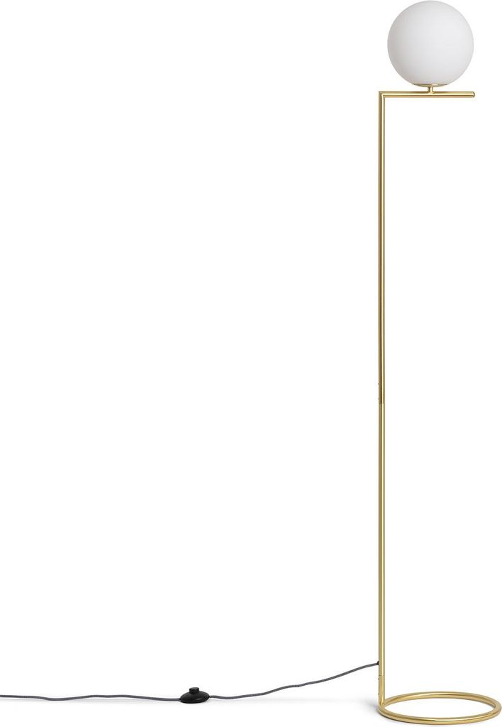 Stehlampe aus Metall und Glas Moonlight Gold