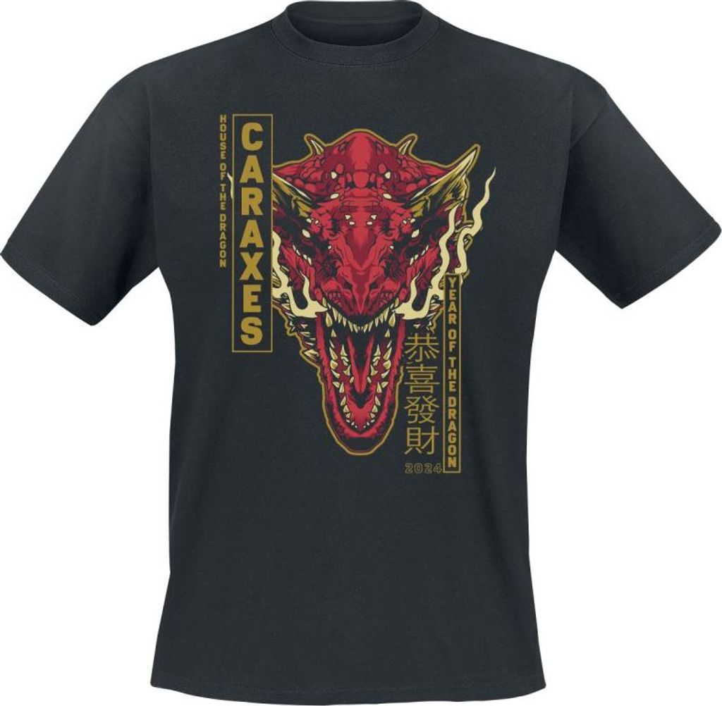Game Of Thrones T-Shirt Herren House Of The Dragon - CARAXES Dragon schwarz XL