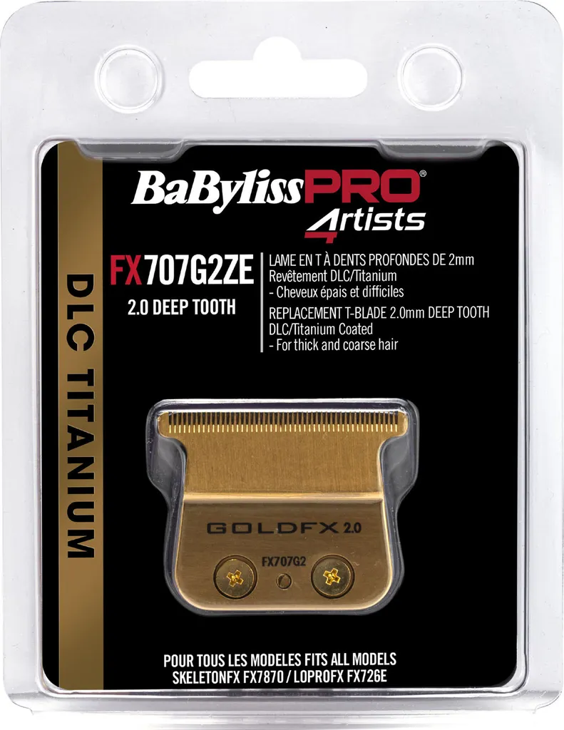 Lame Titanium FX707G2ZE 2.0 Babyliss Pro Deep Tooth Haute Précision - 4