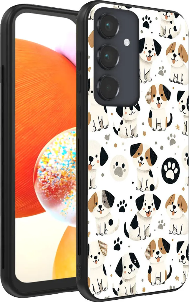 Cover Samsung A14 per Famiglie | Custodia Cani TPU Anti-Caduta Smartphonica
