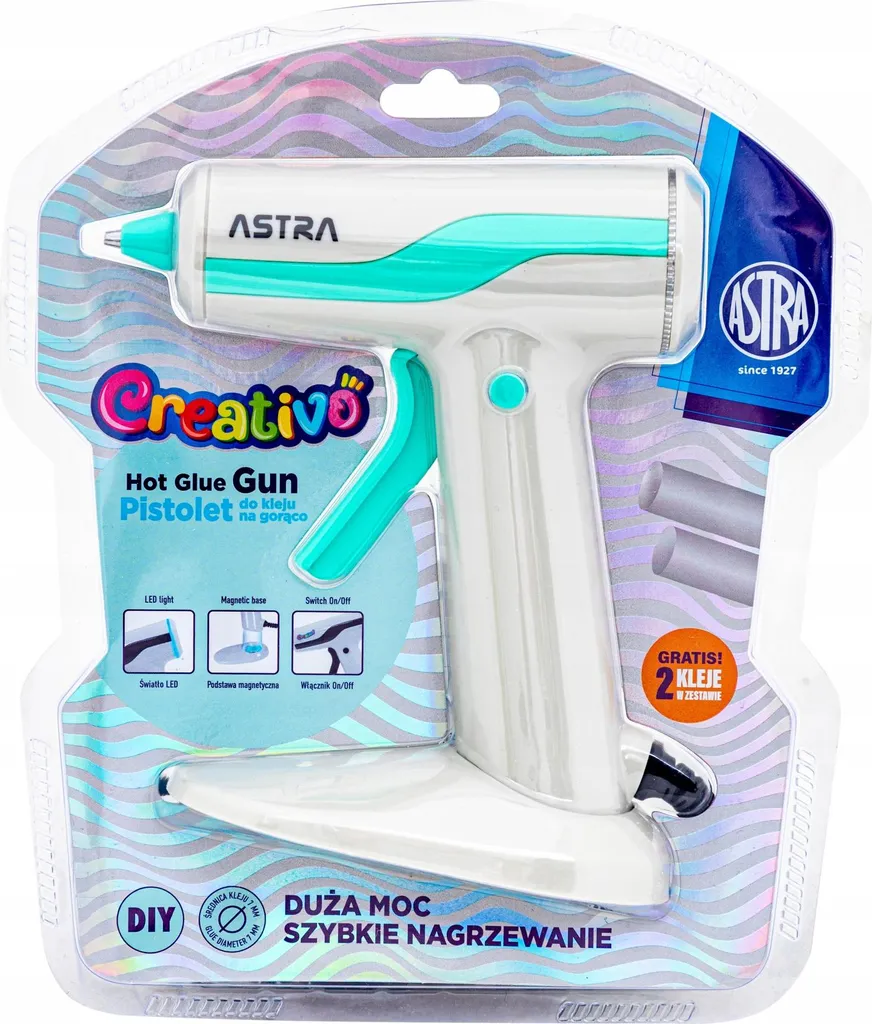 Pistolet à colle 30W anti-basculement avec base aimantée Astra Creativo