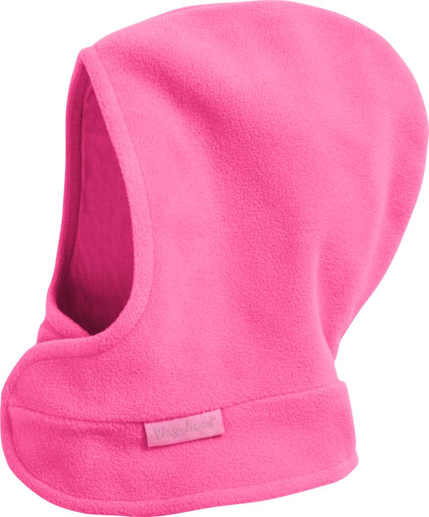 Playshoes Fleece-Schalmütze mit Klettverschluß, in pink, Größe 47/49cm