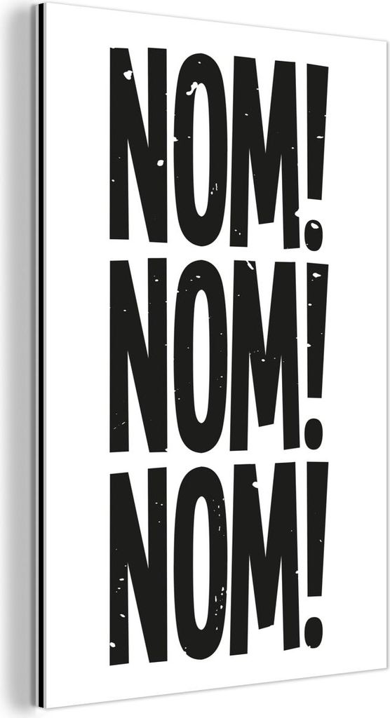 MuchoWow Wanddekoration Metall Metallbild Wandkunst 60x90 cm Dekoration - Japandi - Vintage - Schwarz MuchoWow Aluminium Gemälde - Wandbilder - Al...