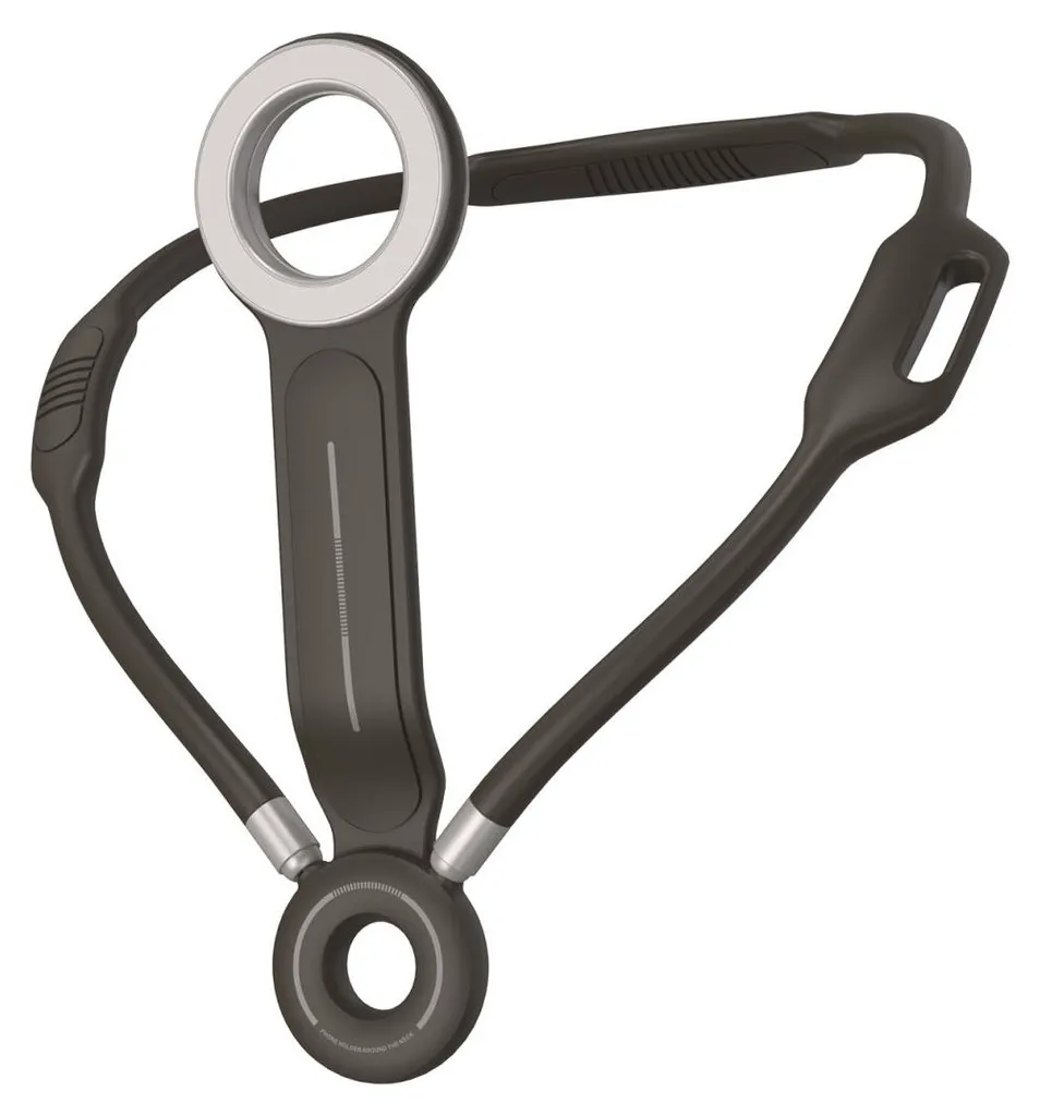 4Smarts Porte-nuque Magnétique Noir - Fixation Stable pour Smartphones