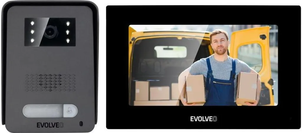 Visiophone Filaire EVOLVEO AP1-2 : Ne Manquez Plus Aucun Visiteur via App