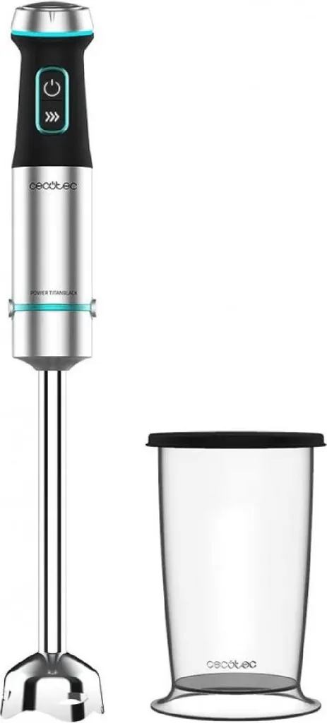 Mixeur plongeant pour soupes et smoothies Cecotec Power TitanBlack 1200 XL