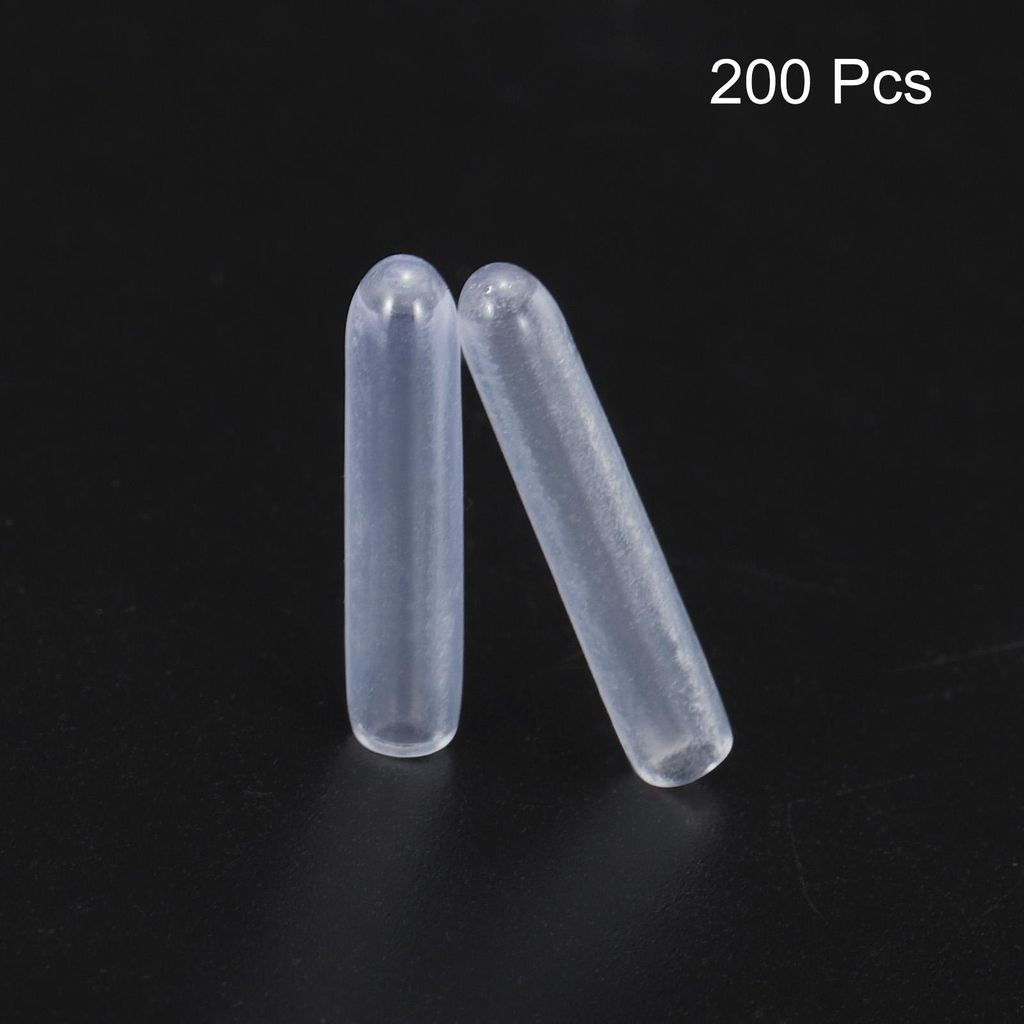 200 Stš¹ck Gummi Endkappen 2 mm ID Gummikappen Rund Schutzkappen Gummifš¹?e Endspitzen Staubschutz Fu?kappen fš¹r Drahtkabel Gewinde Bolzen S...