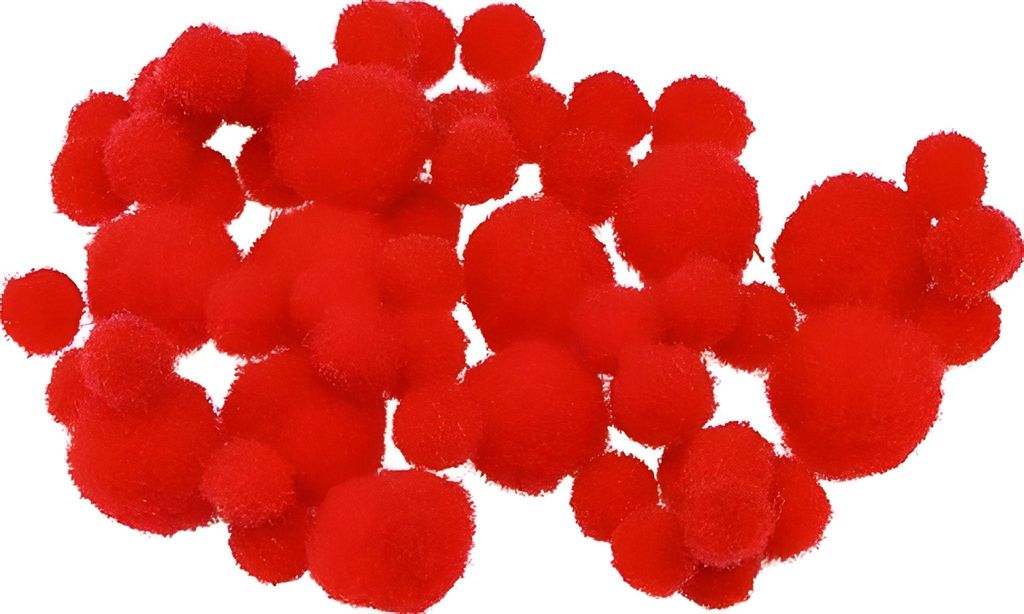 Knorr Prandell|Baier und Schneider Pompons 8–20 mm – Rot – SB100 Sonstige