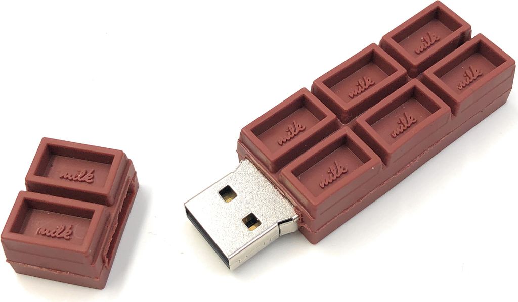 Onwomania Milchschokolade Schokolade Funny USB Stick 64 GB USB 2.0