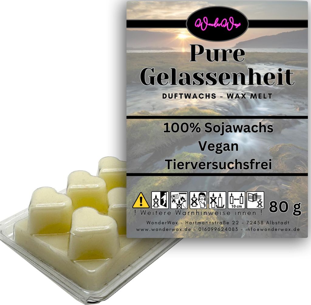 WonderWax Duftwachs Wax Melts für Duftlampe, 6 Herzen Duftmelt Wachsmelt Sojawachs Duftwachs Würfel für Raumdüfte, Wachs Duftöl Winter Indoor ...