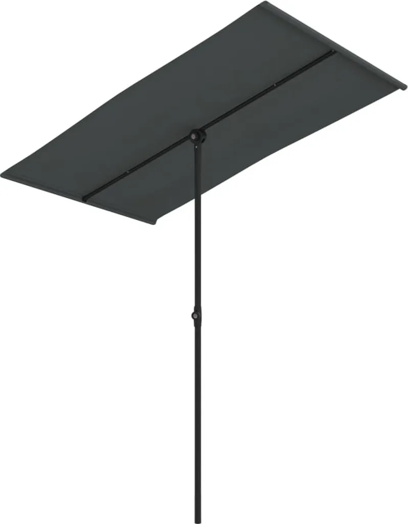 vidaXL Ombrellone Antracite 180x110 cm Alluminio - Qualità da Terrazzo