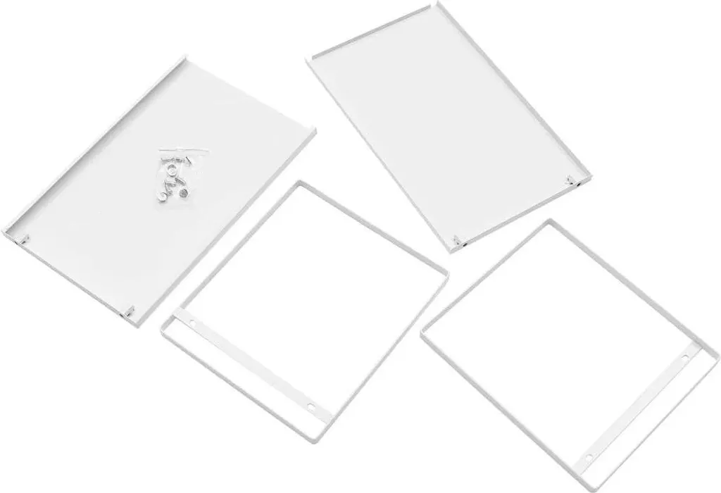 Insert d'armoire télescopique blanc, étagère de rangement modulable - 7
