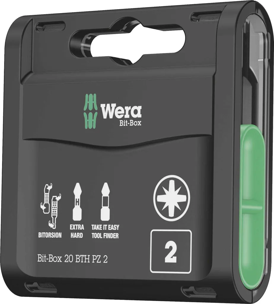 Set 20 Bit Wera BTH PZ2 05057762001: Punte Alta Durata 25mm
